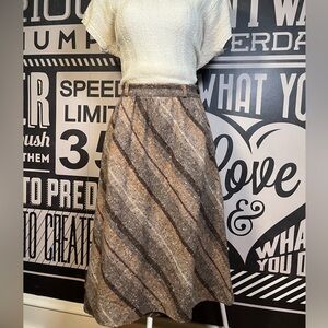 Vintage Union Made Wool A-Line Plaid  Skirt, Size Small